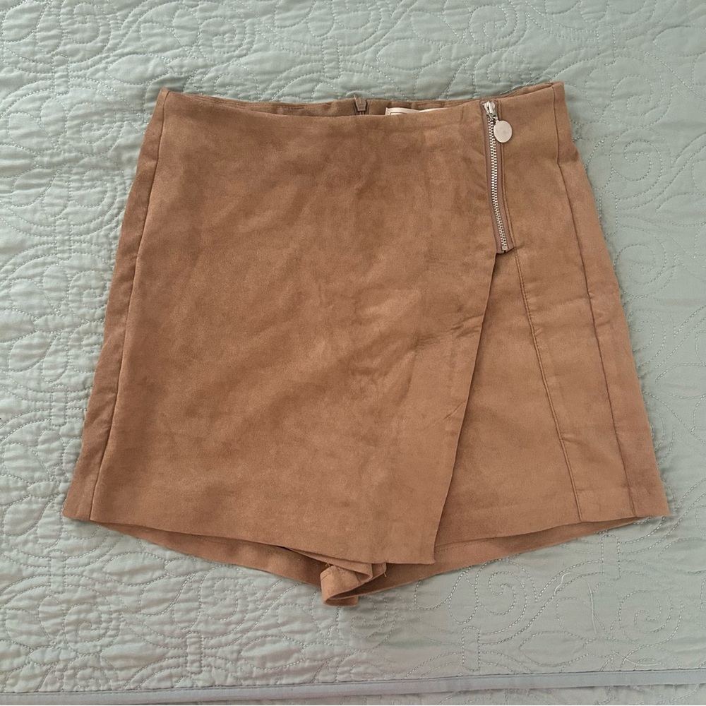 Suede skort, size small.